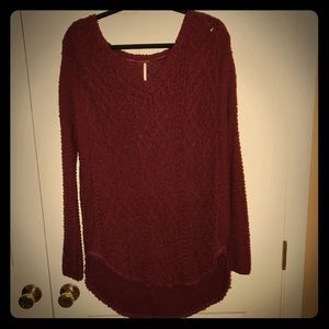 Free People red sweater